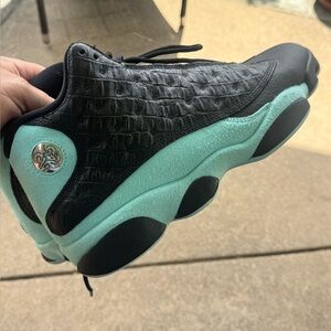 Black and Teal Men's Sneakers